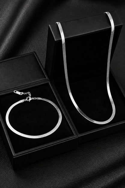 Snake Chain Bracelet Set